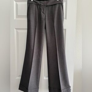 Gray, pin-striped wide cuff legged dress slacks by Old Navy, size 4!